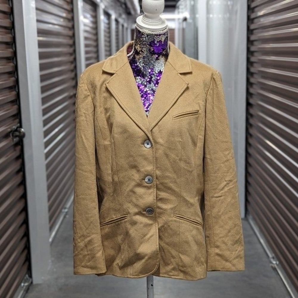 Old Money Quiet Luxury Eddie Bauer‎ Wool Angora Blend Blazer Jacket XL VTG